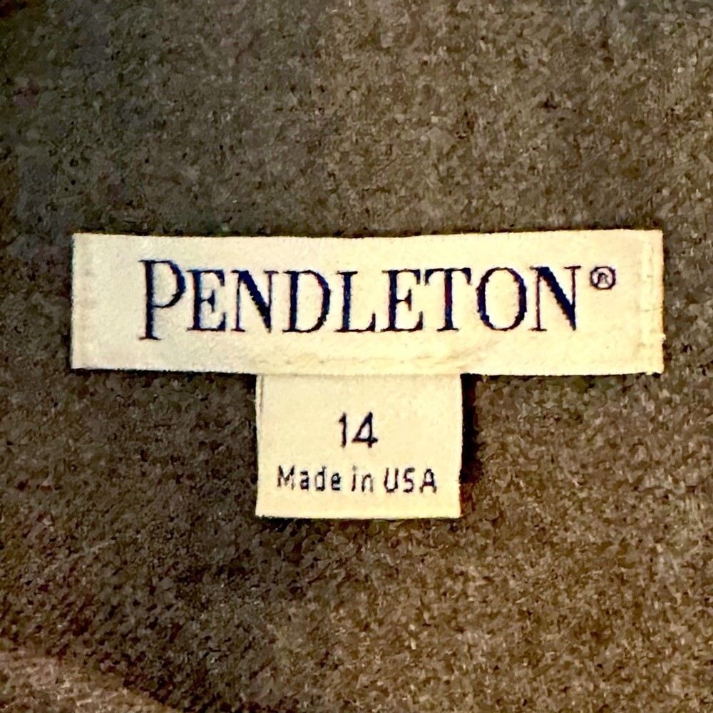 #D4 Pendleton Wool Pleated Dress with Belt sz 14 - Picture 3 of 8